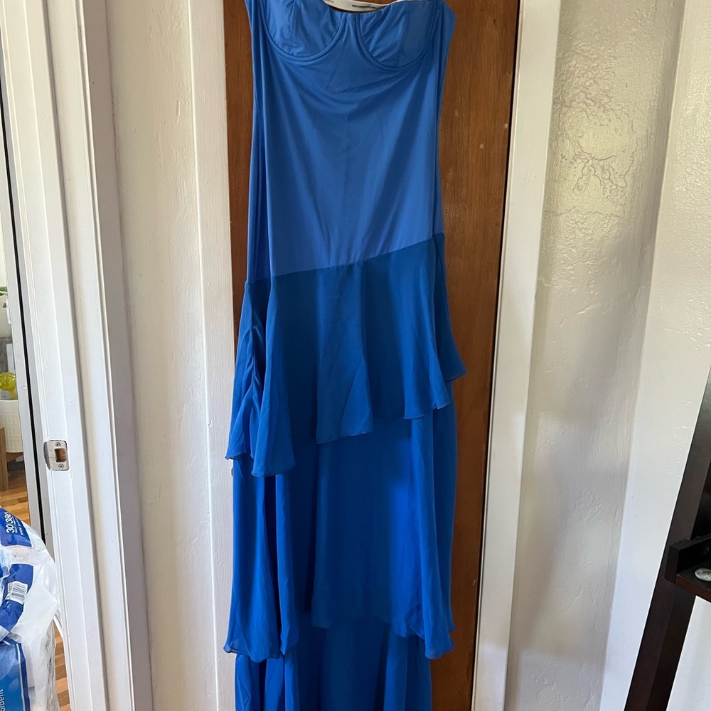 Lucy in the Sky Royal Blue Layered Wedding Dress